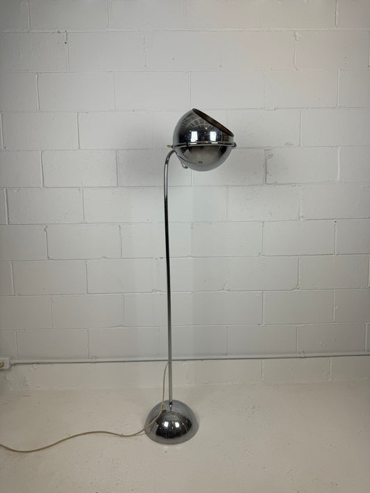 Mid Century Chrome Eyeball Floor Lamp