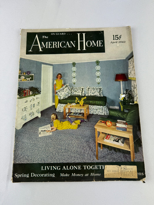 1943 The American Home Magazine April Issue