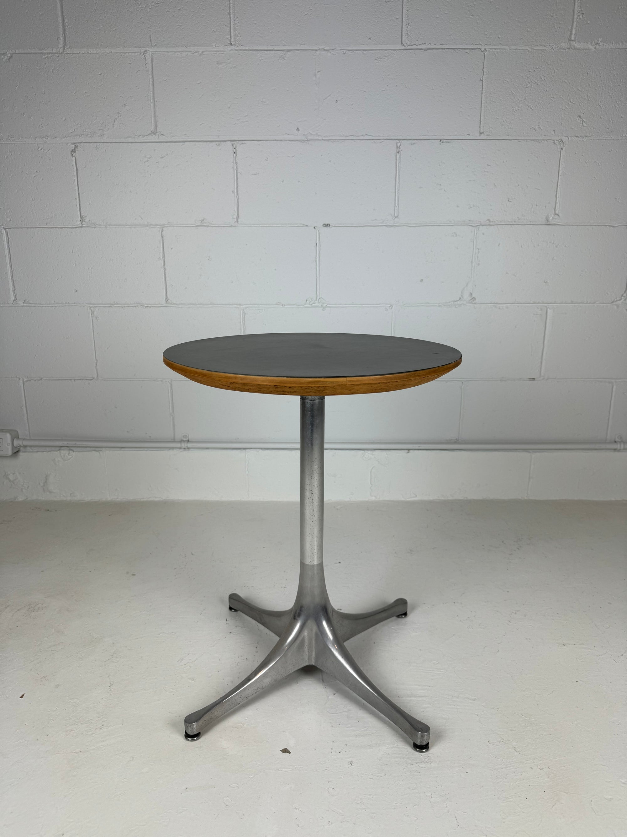 George Nelson Swag Leg Side Table w/ Aluminum Base for Herman Miller