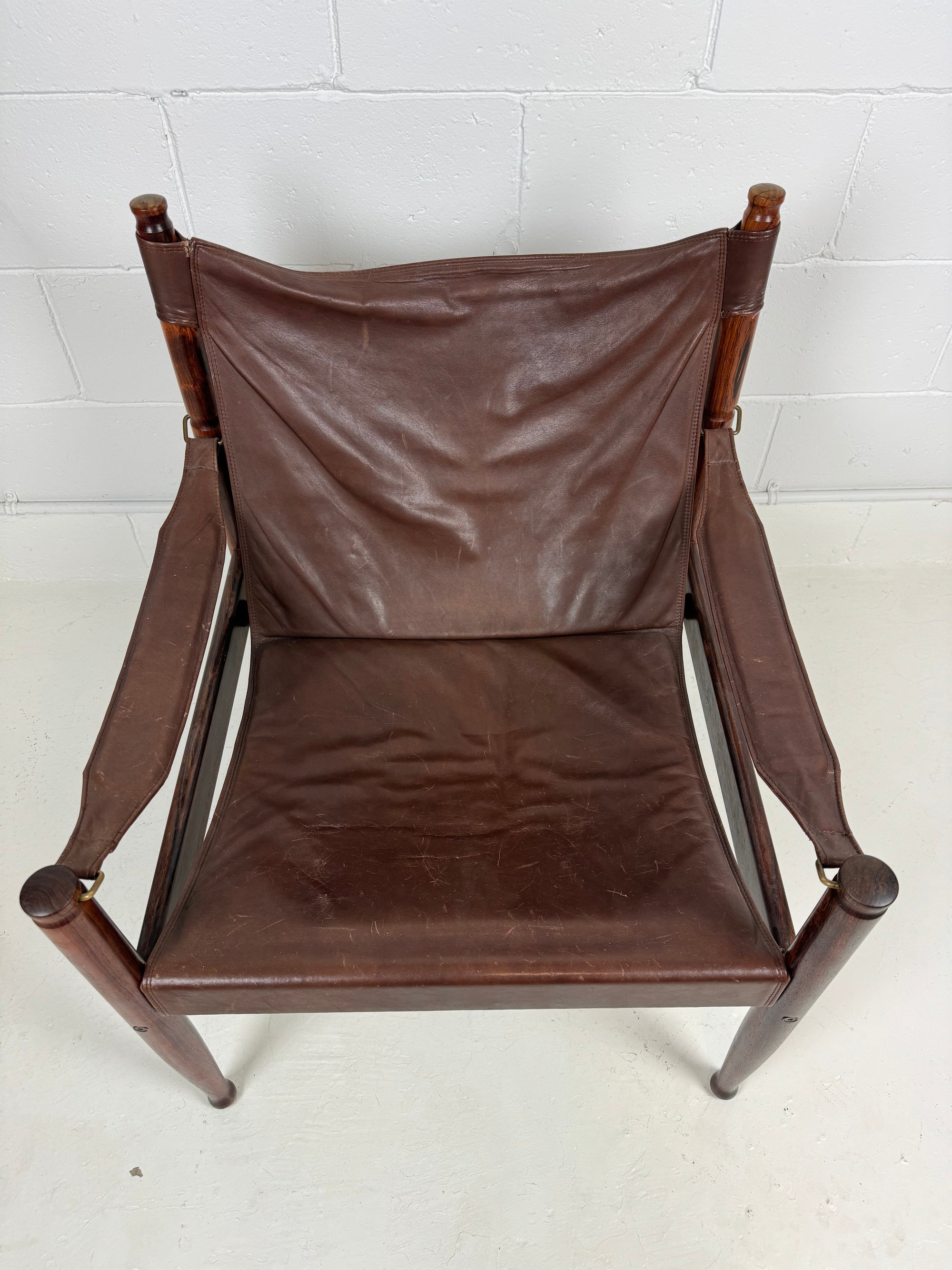 Erik Wørts for Niels Eilersen Rosewood & Leather Safari Chair