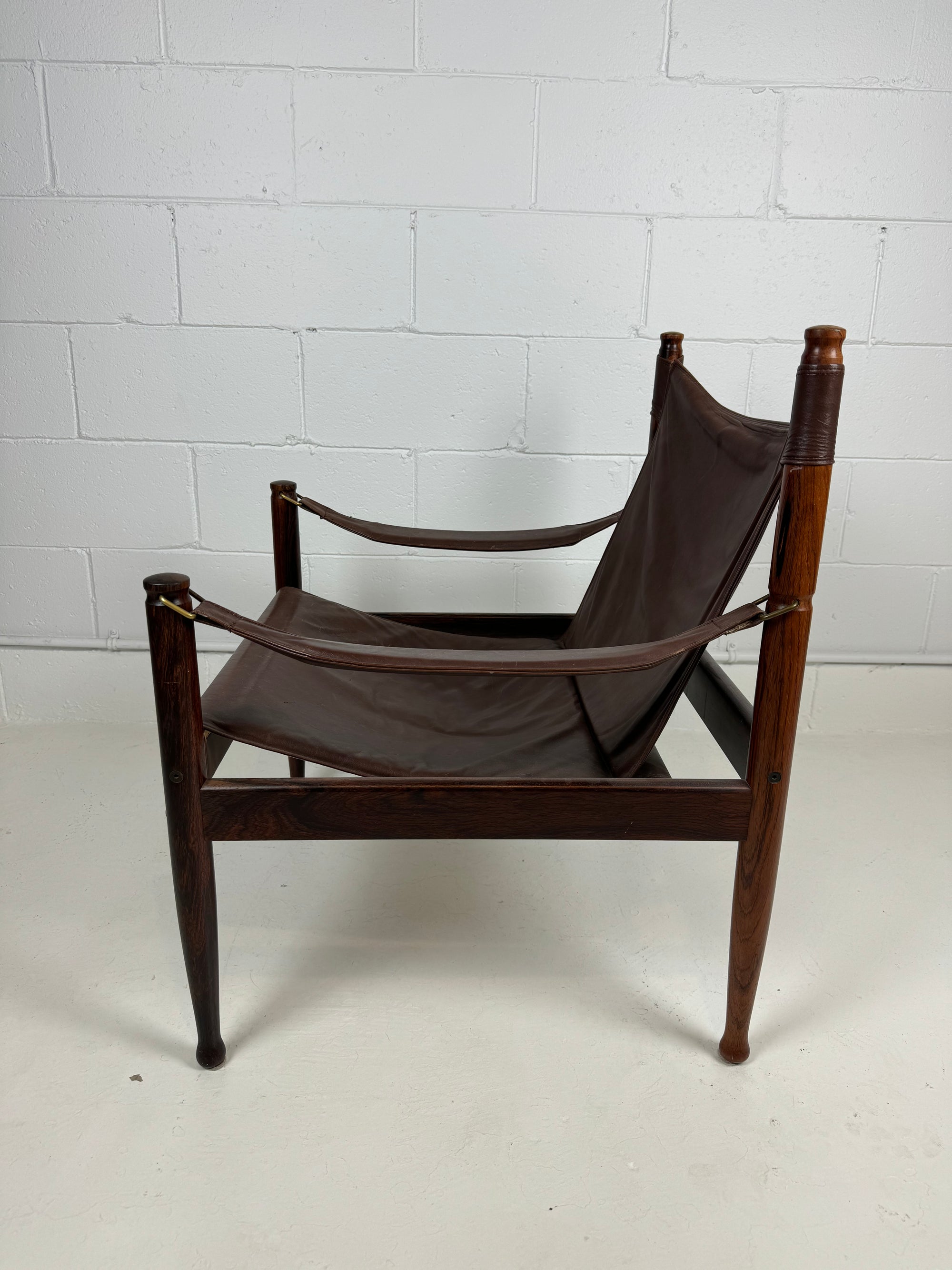 Erik Wørts for Niels Eilersen Rosewood & Leather Safari Chair