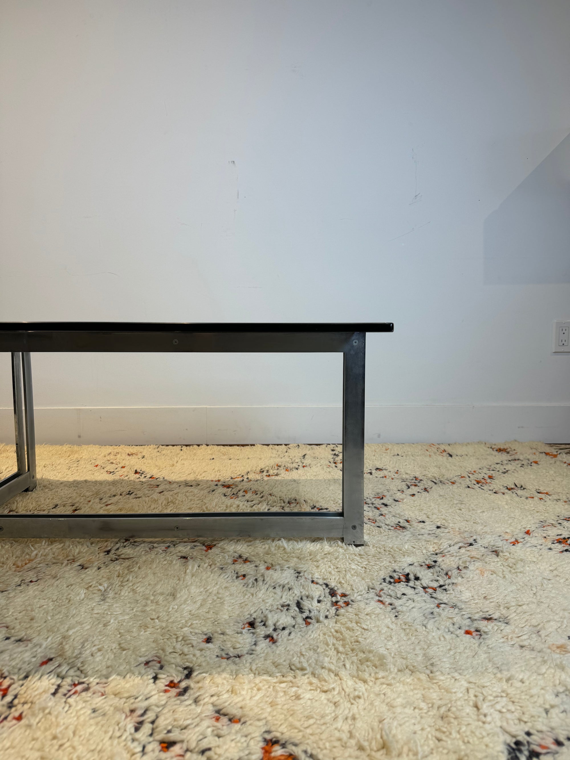 Smoked Glass Coffee Table by Tom Lopinski for Dunbar