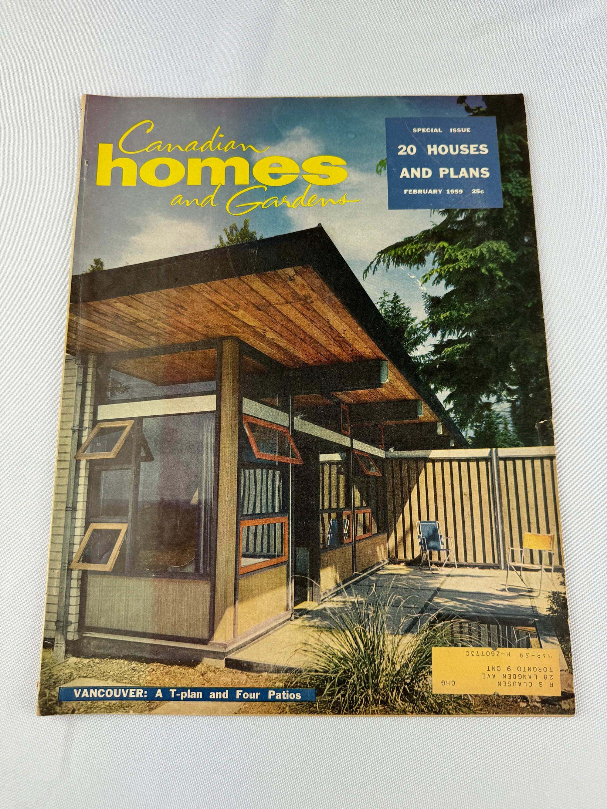 1959 Canadian Homes and Gardens Magazine February Issue