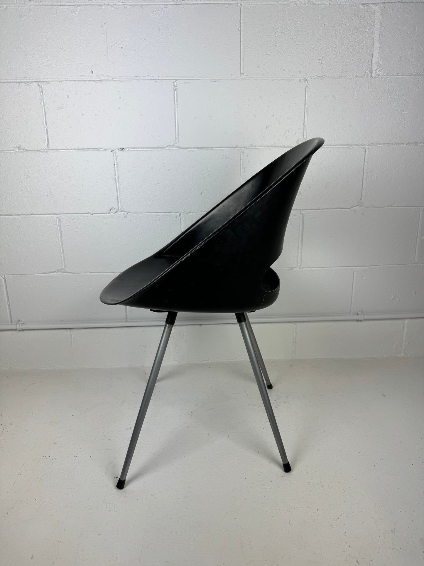 Rare Fibreglass Side Chair by Kai Lyngfeldt Larsen for Søborg Denmark