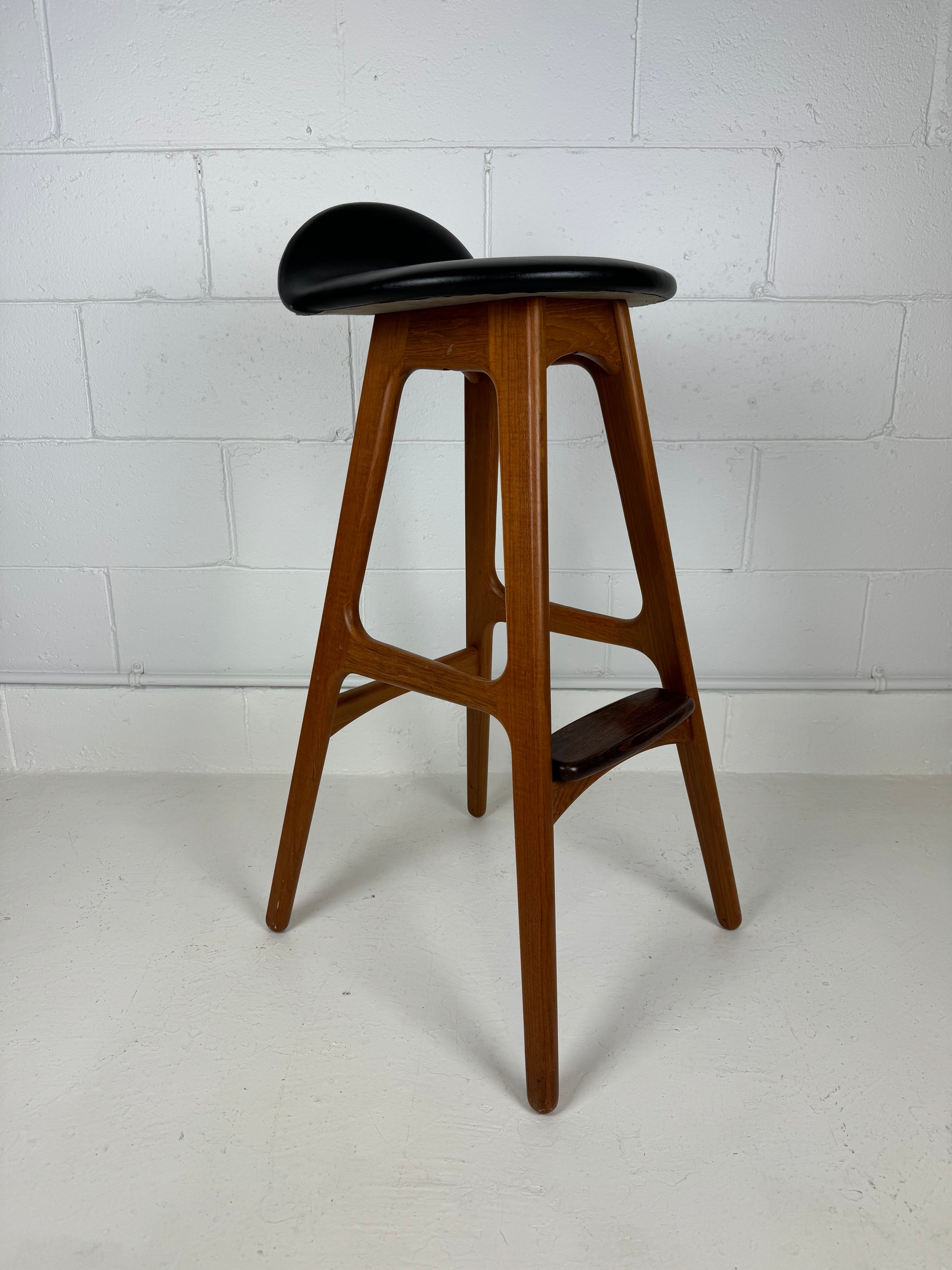 Teak and Rosewood Bar Stools by Erik Buch for Odense Møbler, Denmark