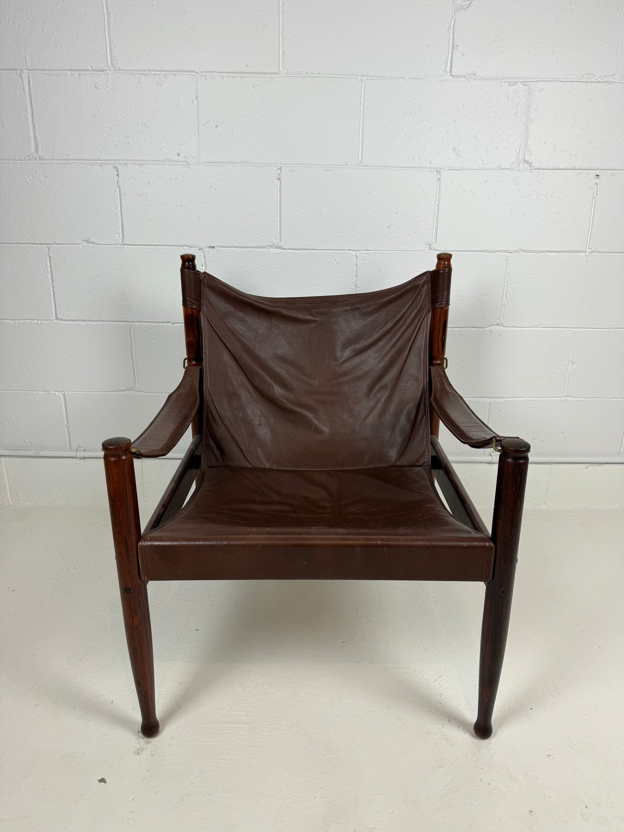 Erik Wørts for Niels Eilersen Rosewood & Leather Safari Chair