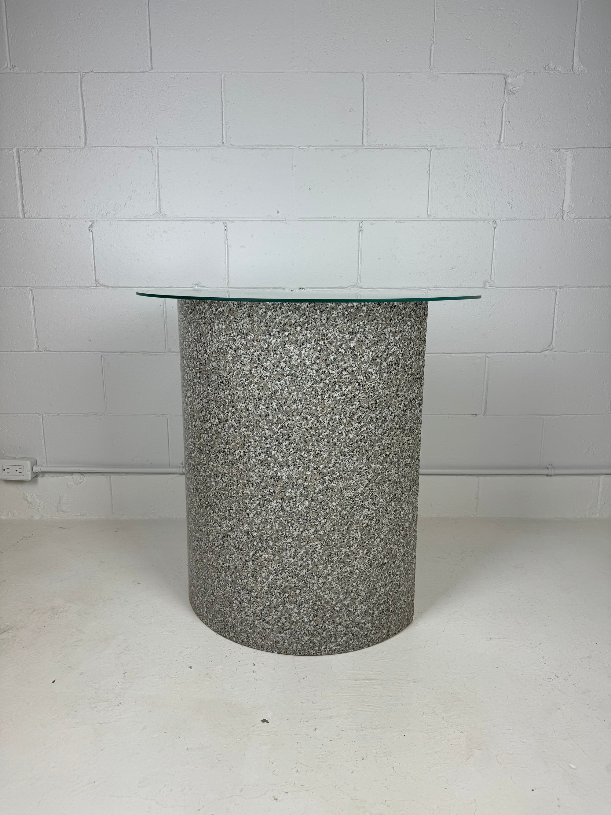 1980's Faux Terrazzo Console Table