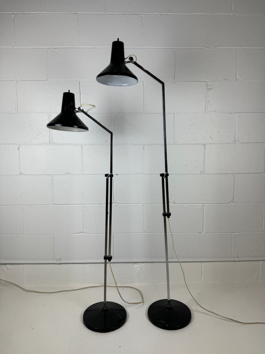 Vintage Adjustable Floor Lamps by Jacob Jacobsen for Luxo
