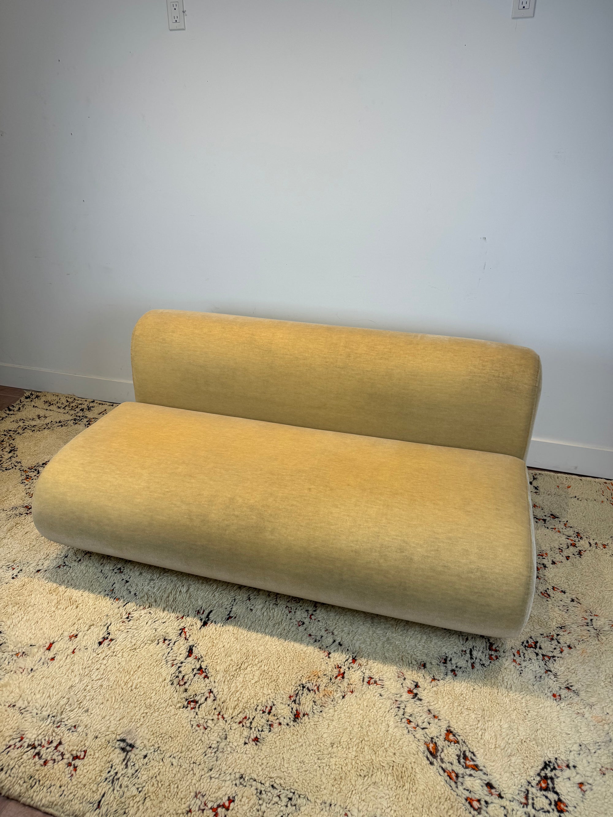 Kazuhide Takahama "Suzanne" Mohair Settee Sofa for Knoll