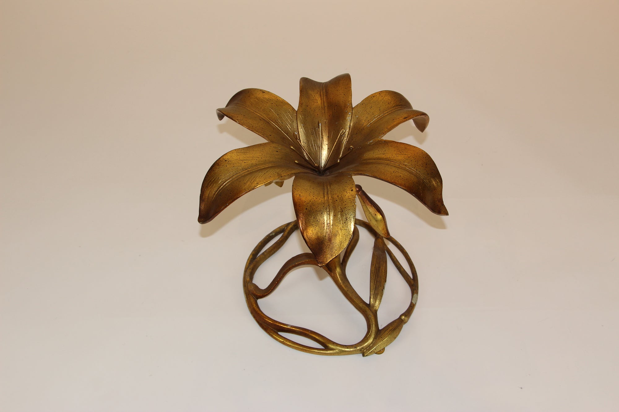 Gilded Lily Side Table by Arthur Court for Drexel