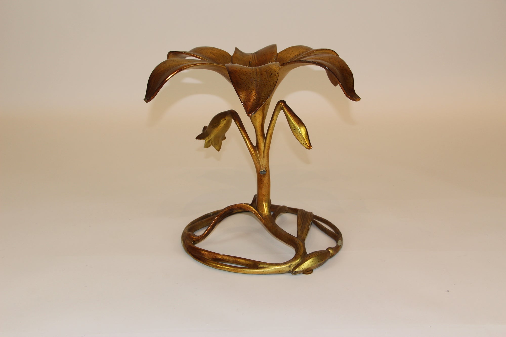 Gilded Lily Side Table by Arthur Court for Drexel