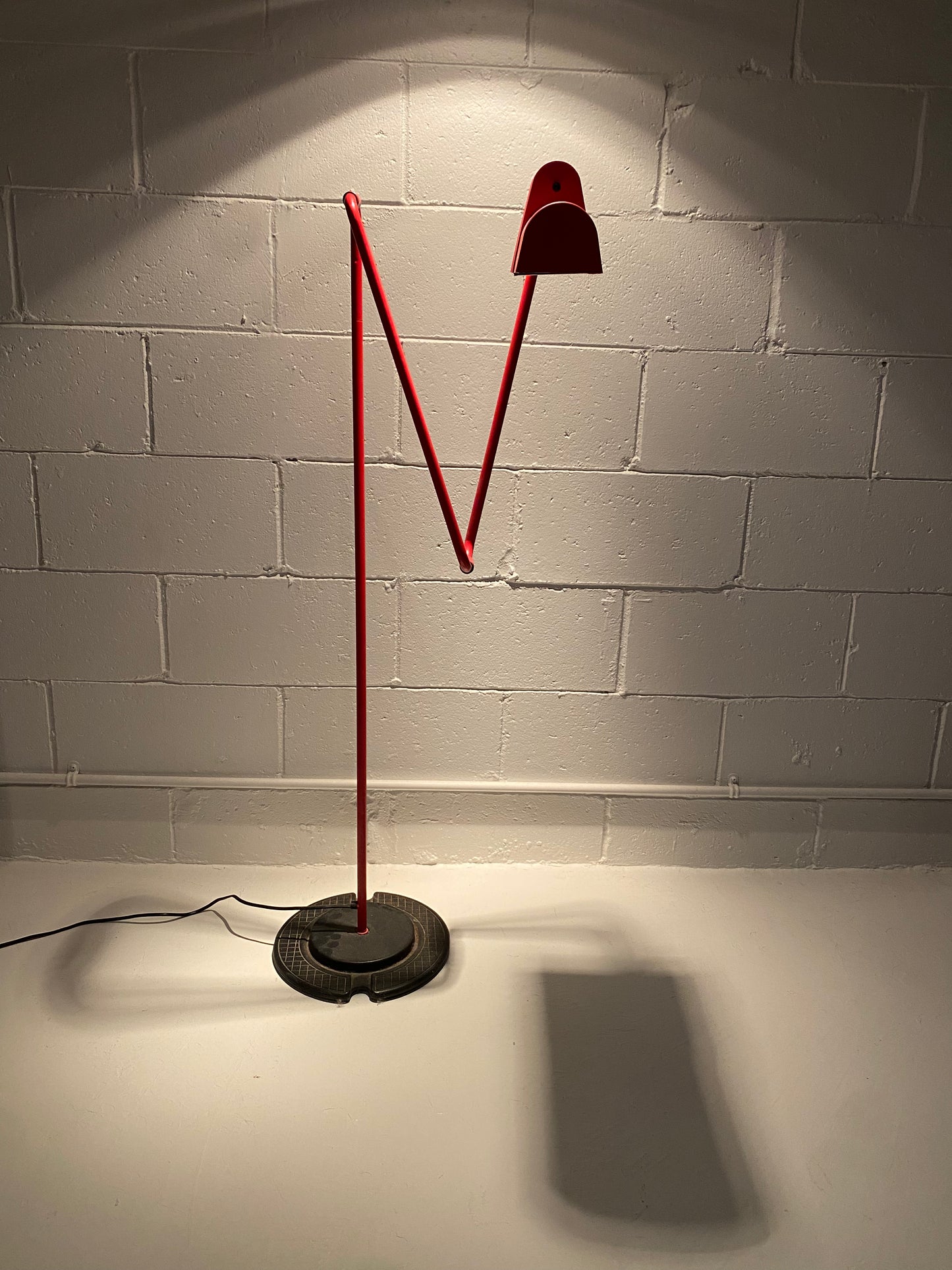 Red Articulating Floor Lamp for Belux Spain