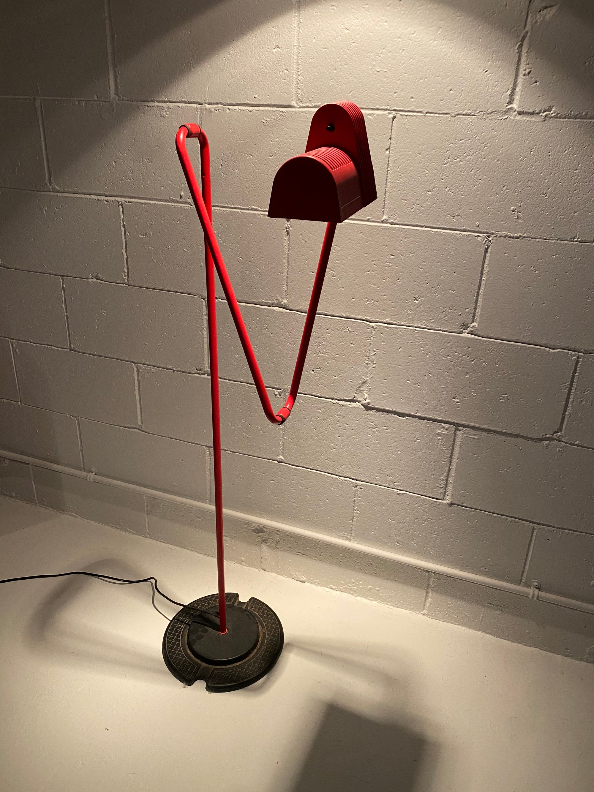 Red Articulating Floor Lamp for Belux Spain