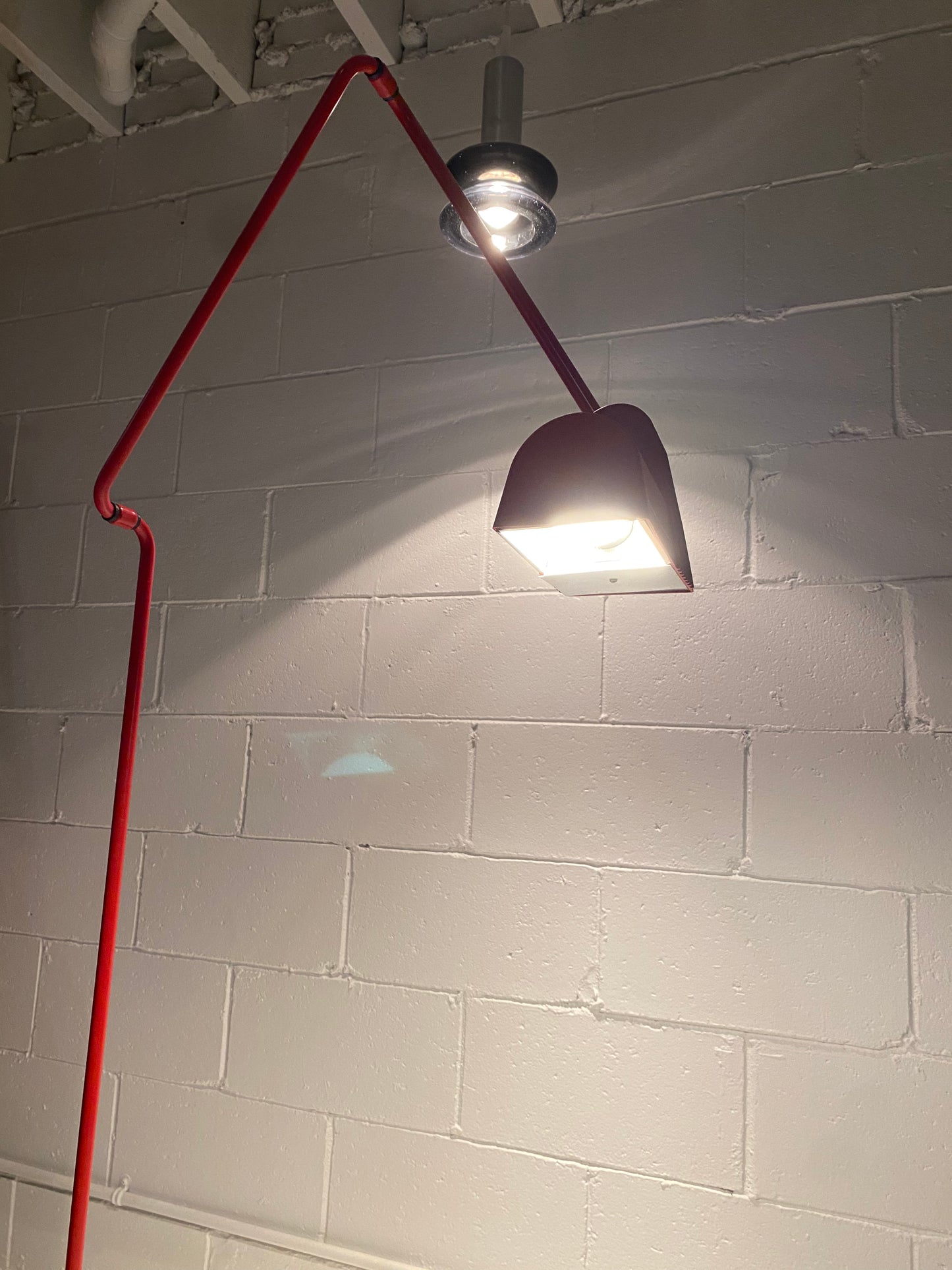 Red Articulating Floor Lamp for Belux Spain
