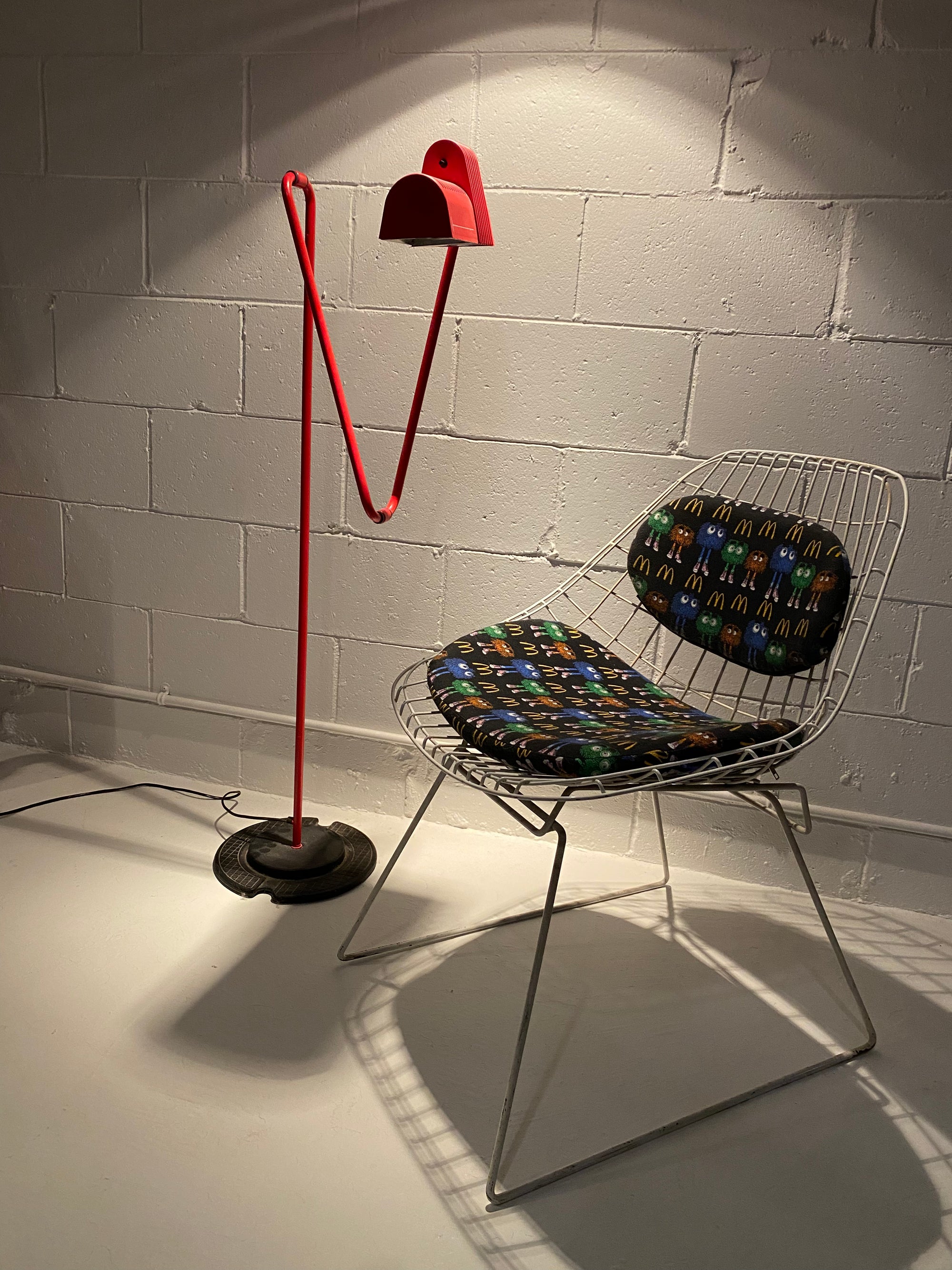 Red Articulating Floor Lamp for Belux Spain