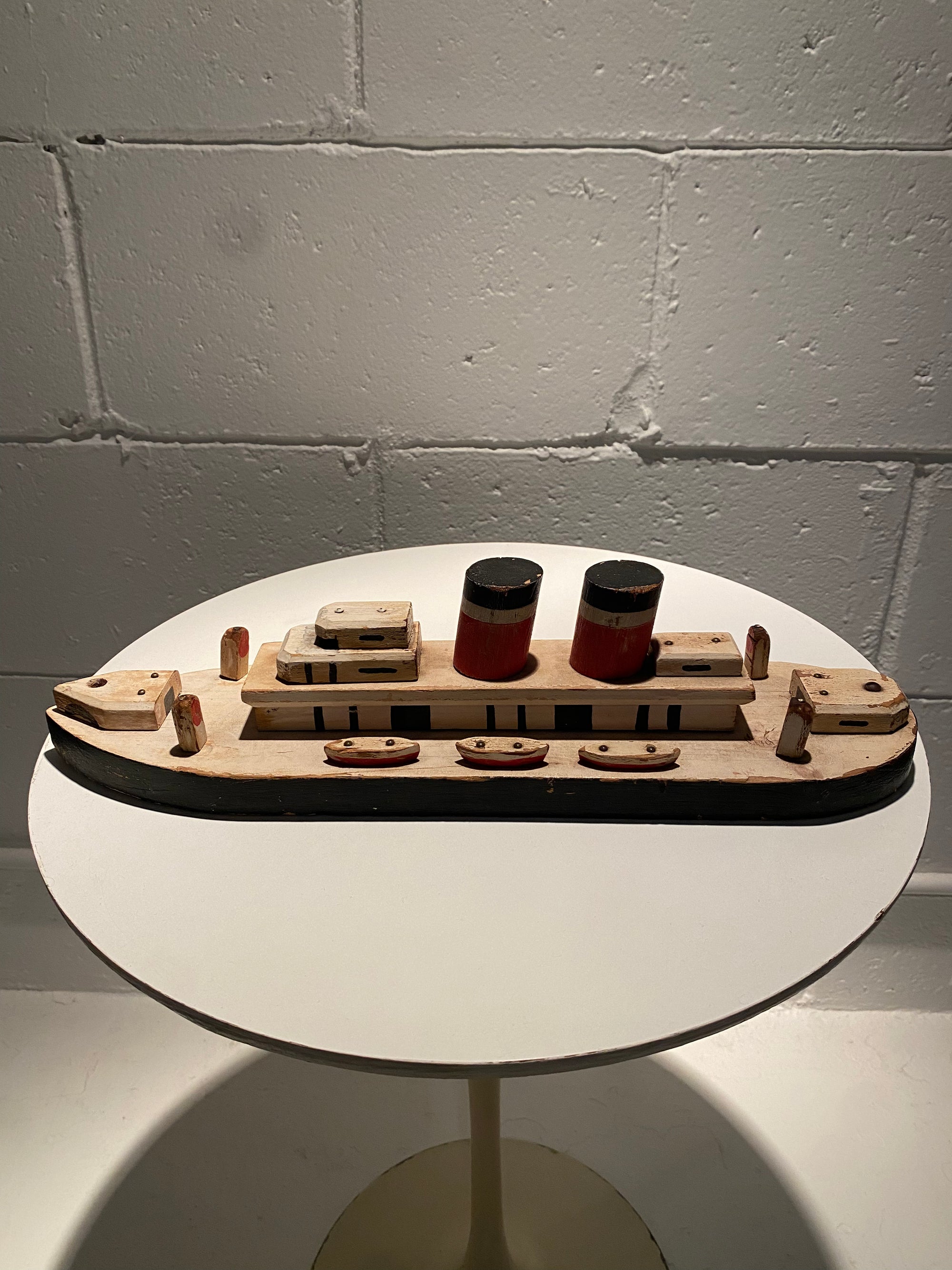 Folk Art Wooden Boat