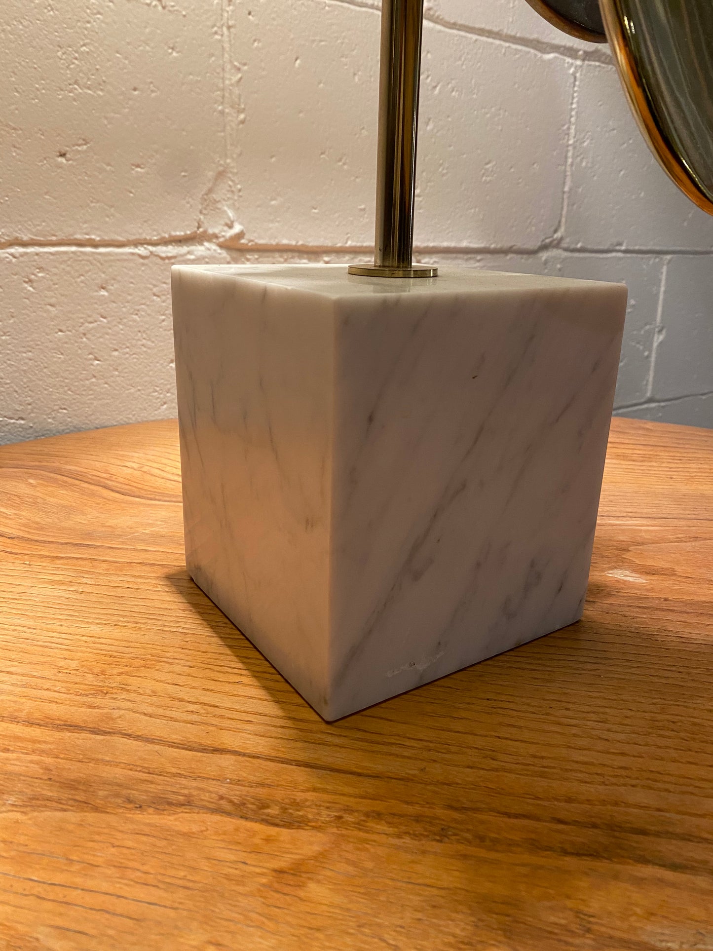 Laurel Lamp Co. Marble and Metal Sculptural Lamp