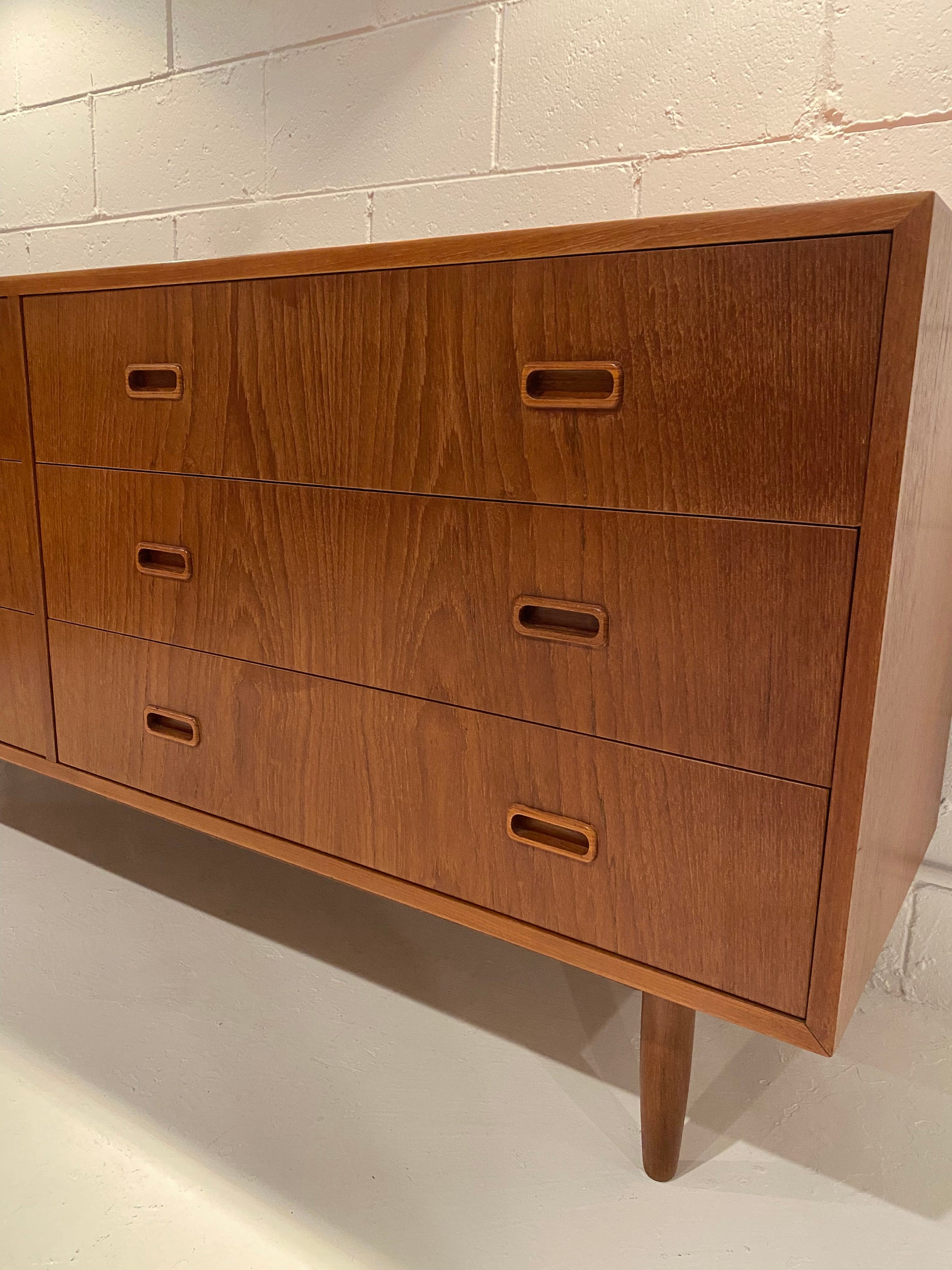 Arne Hovmand Olsen Teak Dresser + Mirror for Mogens Kold, Denmark