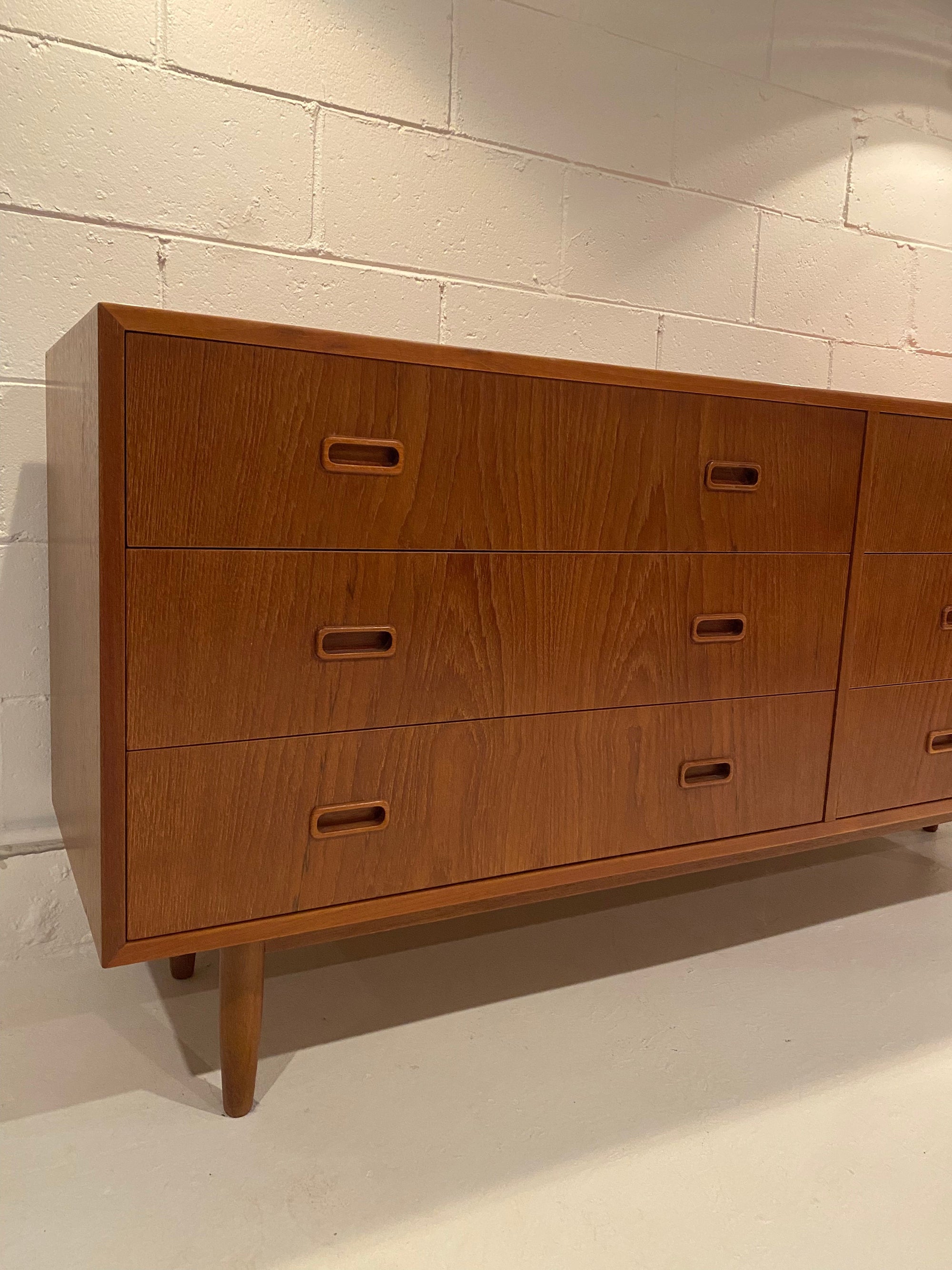 Arne Hovmand Olsen Teak Dresser + Mirror for Mogens Kold, Denmark