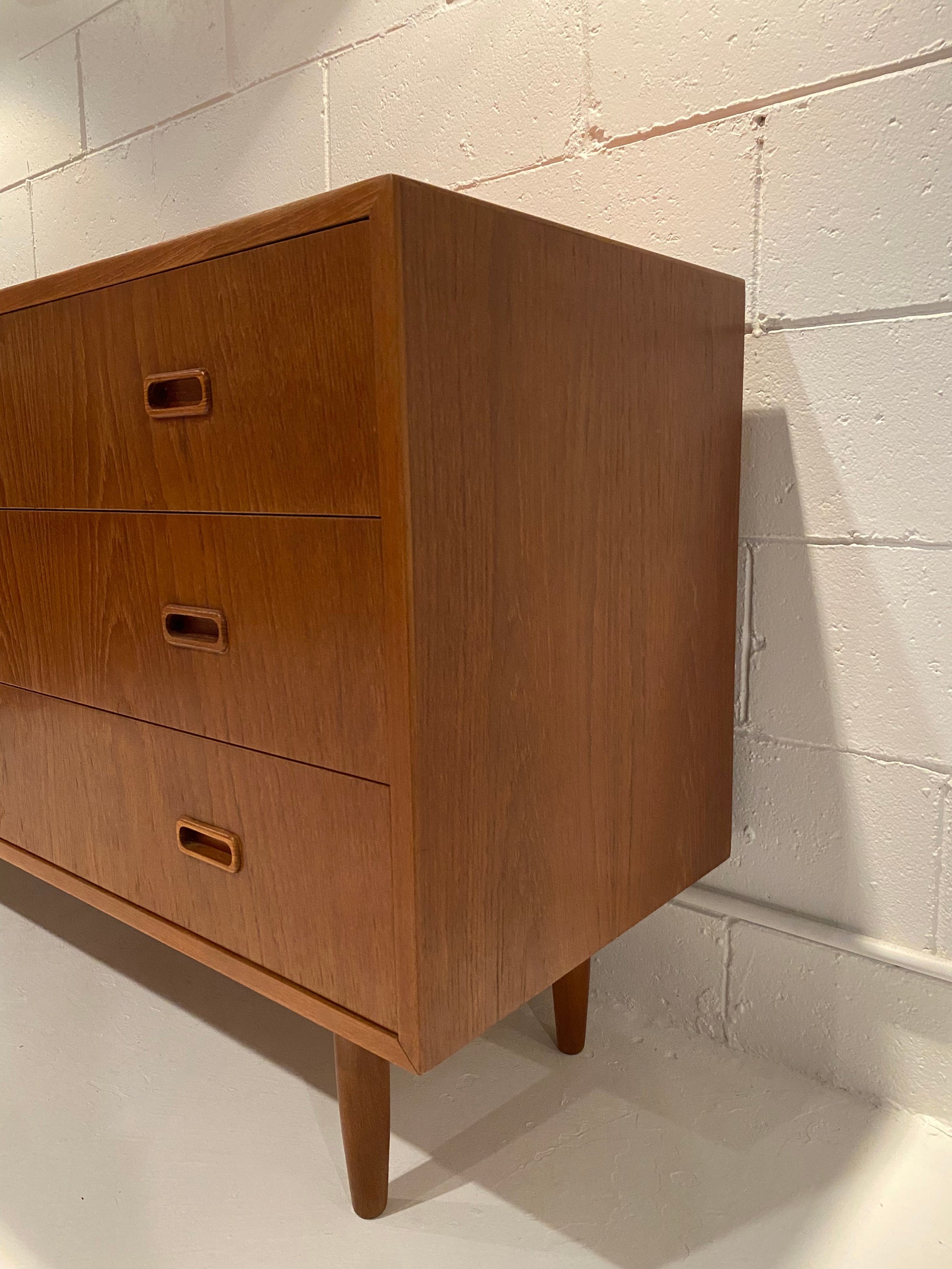 Arne Hovmand Olsen Teak Dresser + Mirror for Mogens Kold, Denmark