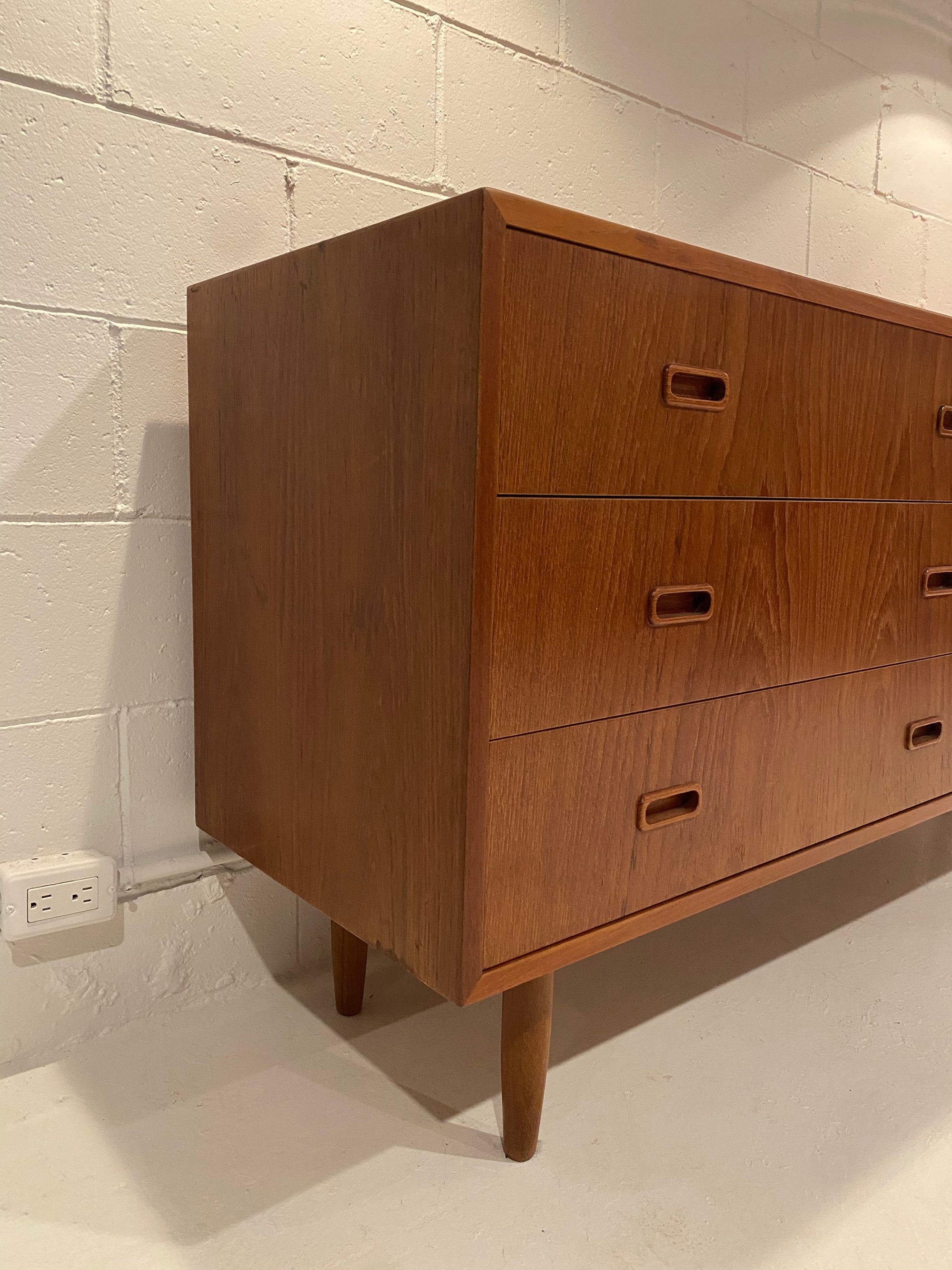 Arne Hovmand Olsen Teak Dresser + Mirror for Mogens Kold, Denmark