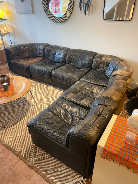 De Sede DS-11 Patchwork Leather Modular Sofa