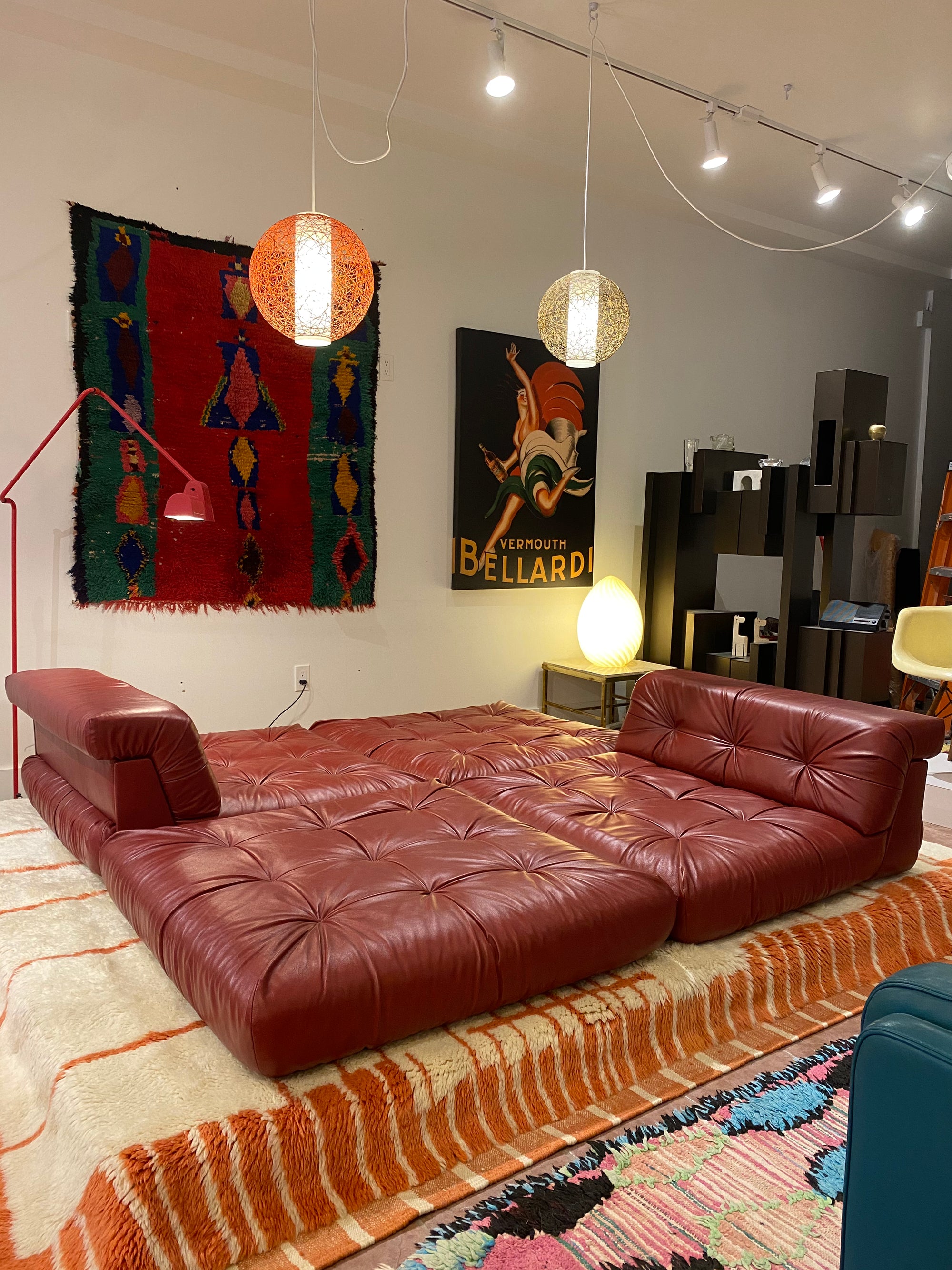 Vintage 1975 Roche Bobois Mah Jong Sectional Sofa by Hans Hopfer