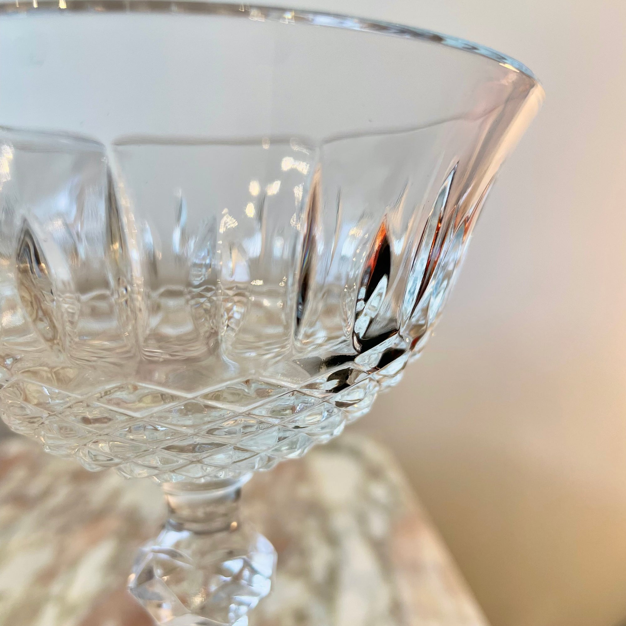 Cut Glass Champagne Glasses