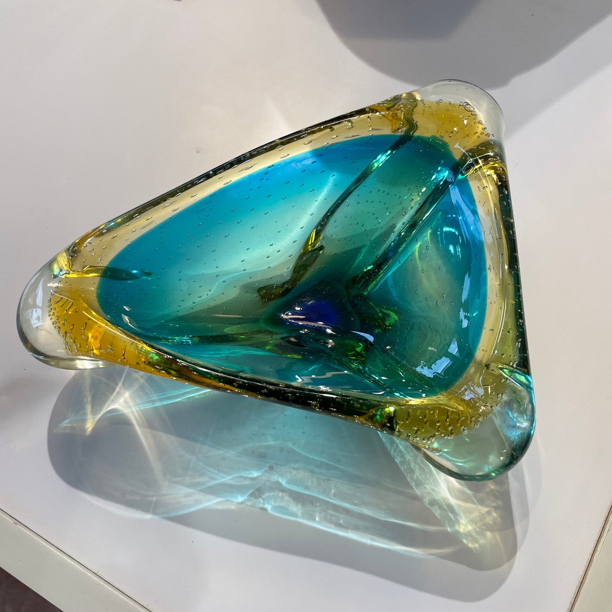 Triangular Murano Dish