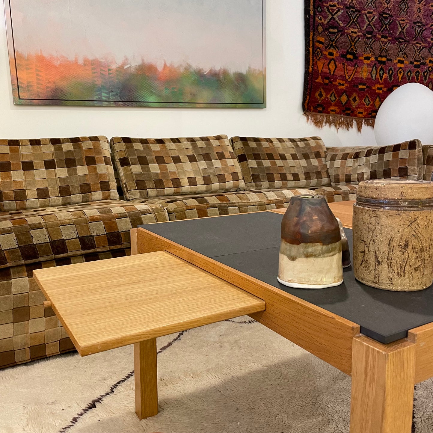 Oak + Slate Coffee Table