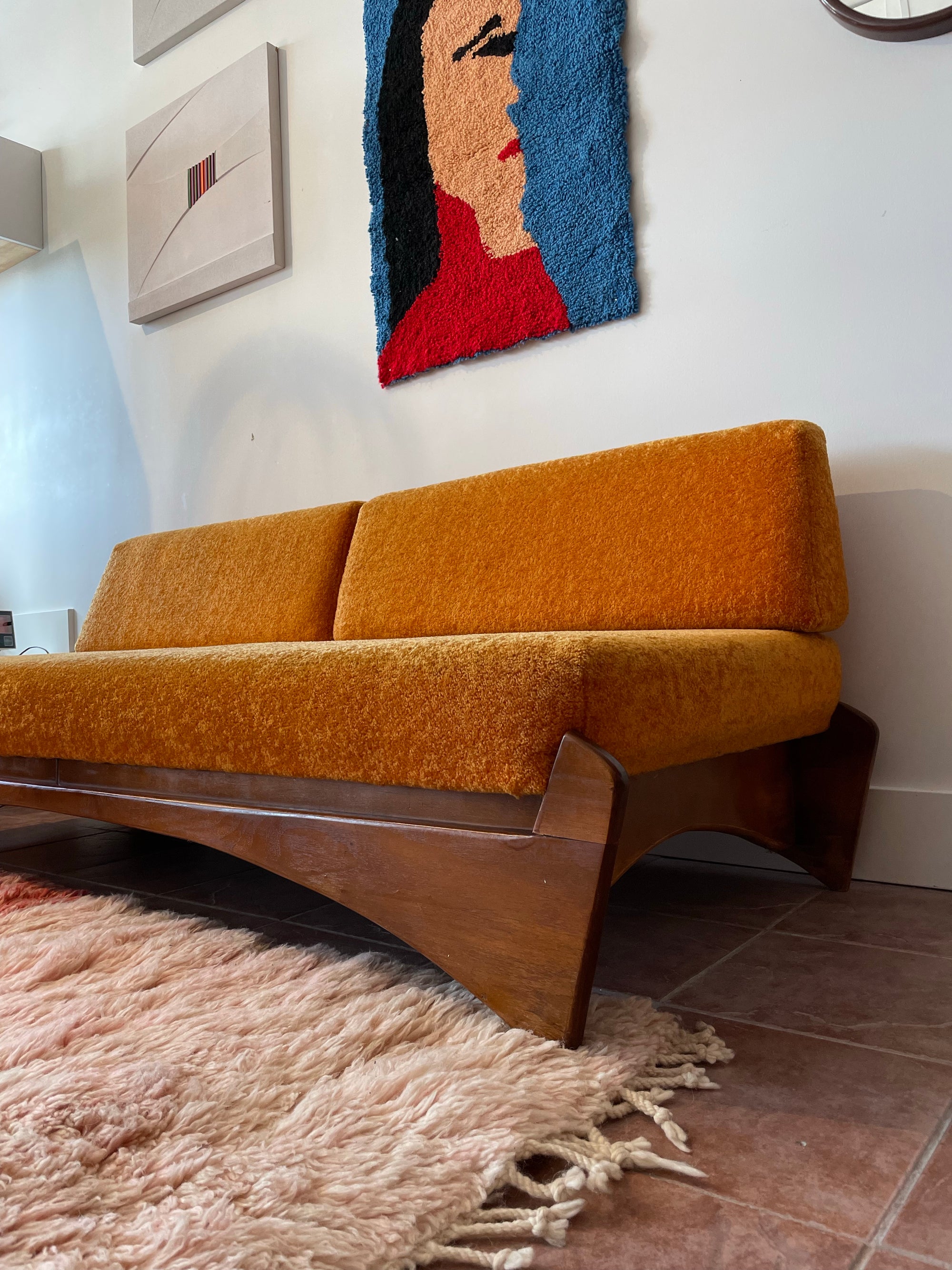 Rare Luigi Tiengo Sculptural Daybed