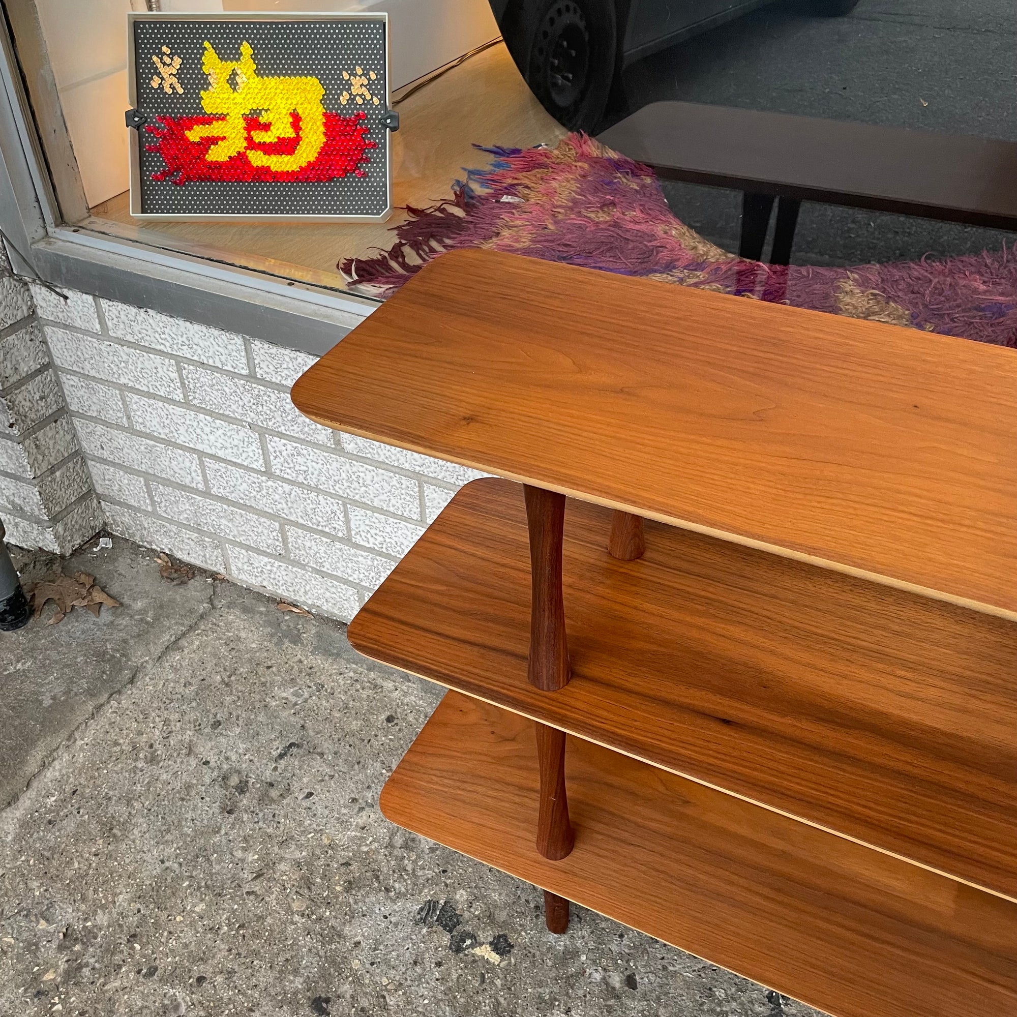 3-tier Walnut Shelf