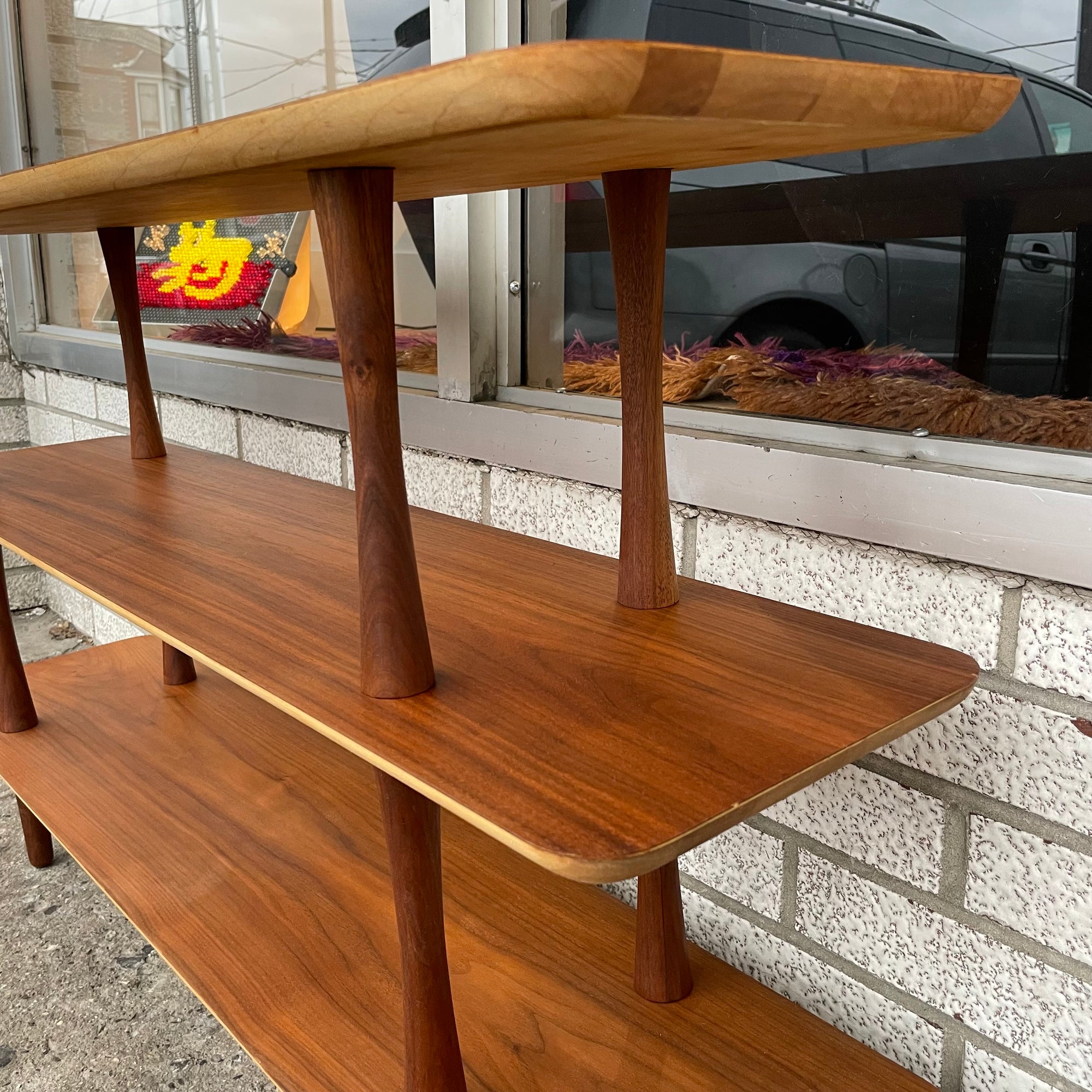 3-tier Walnut Shelf