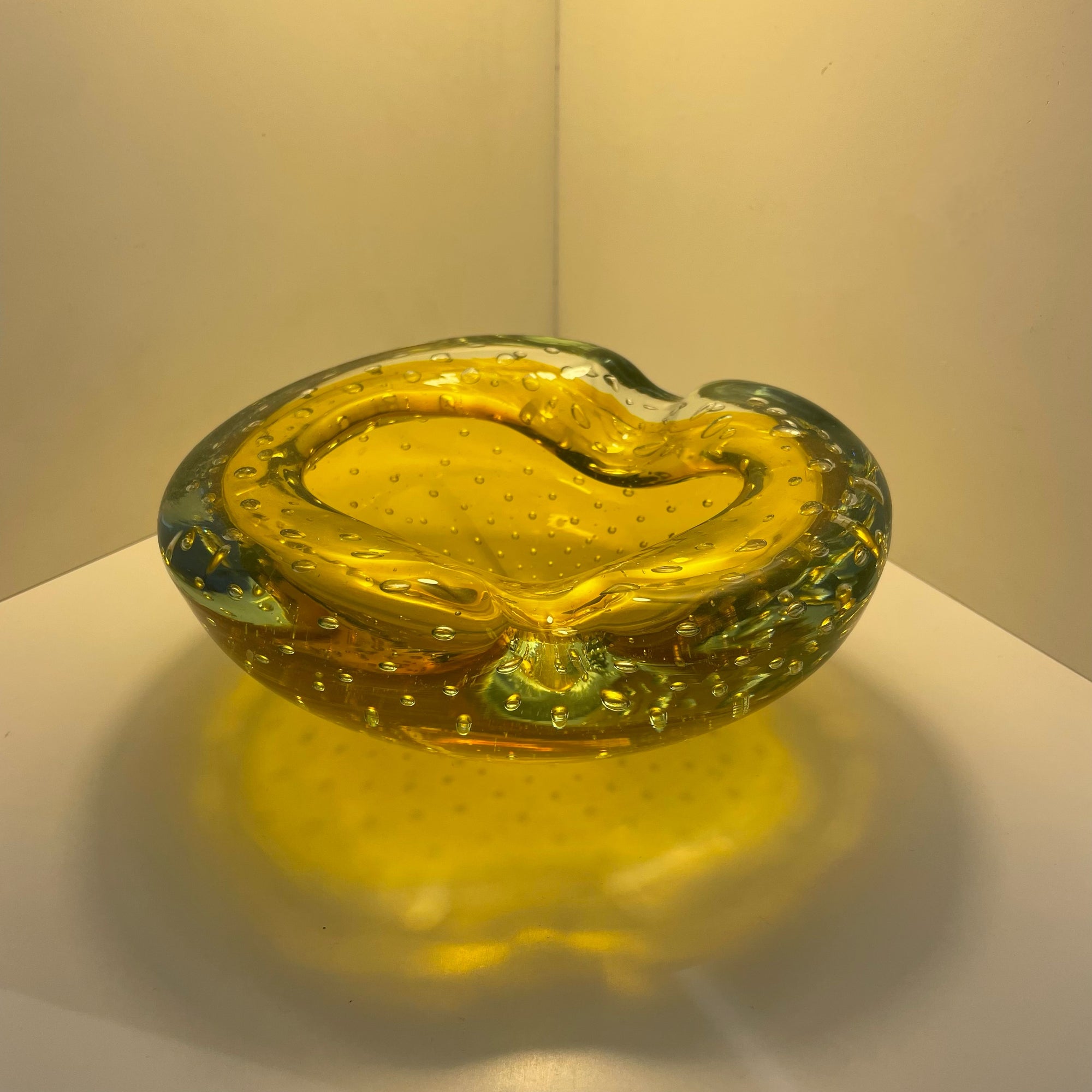 Yellow Murano Bullicante Ashtray