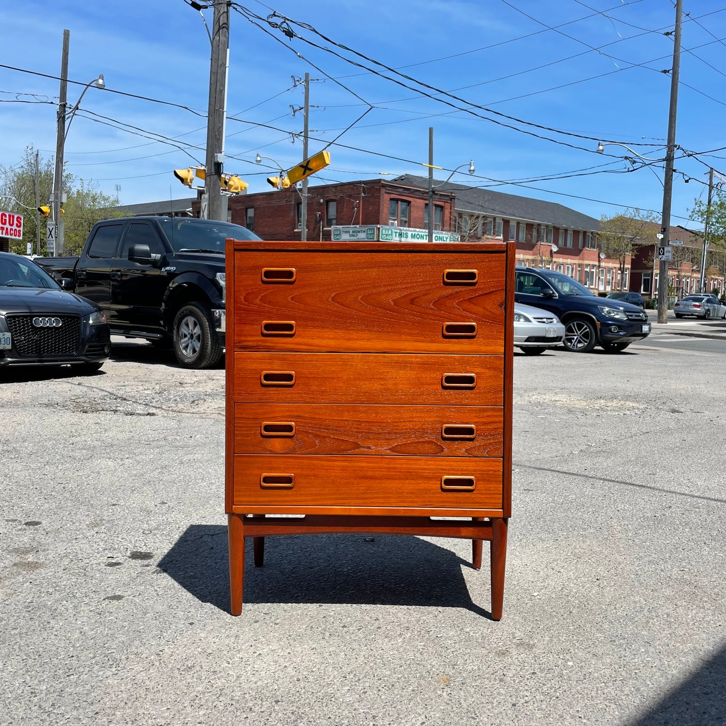 Arne Hovmand Olsen Teak Vanity Dresser