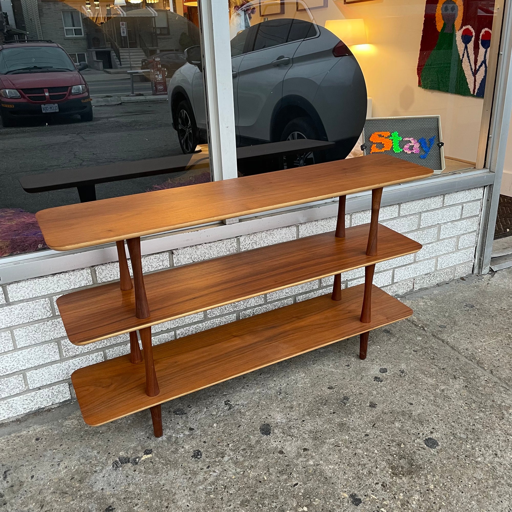 3-tier Walnut Shelf