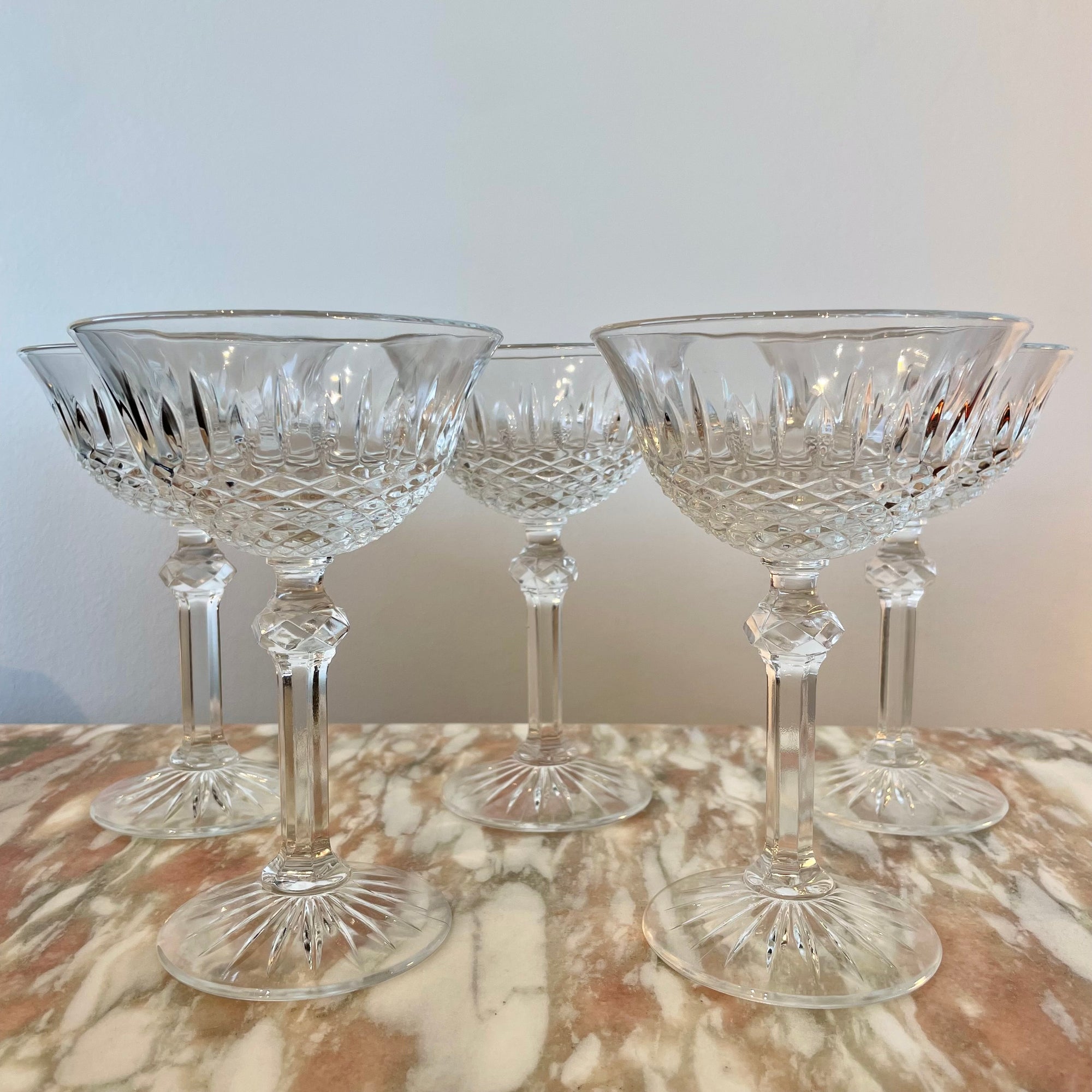 Cut Glass Champagne Glasses